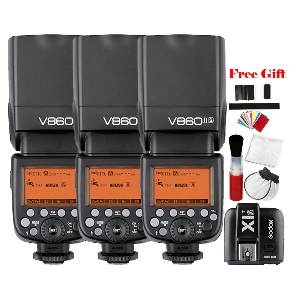 Godox V860II S V860II S X1T S Transmitter 2.4G TTL HSS Camera Flash