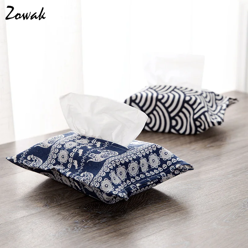 

1pc Facial Tissue Box Cover Holder Paper Storage Bag Removable Tissue Napkin Paper Towel Home Bathroom Toilet Room Car Kitchen