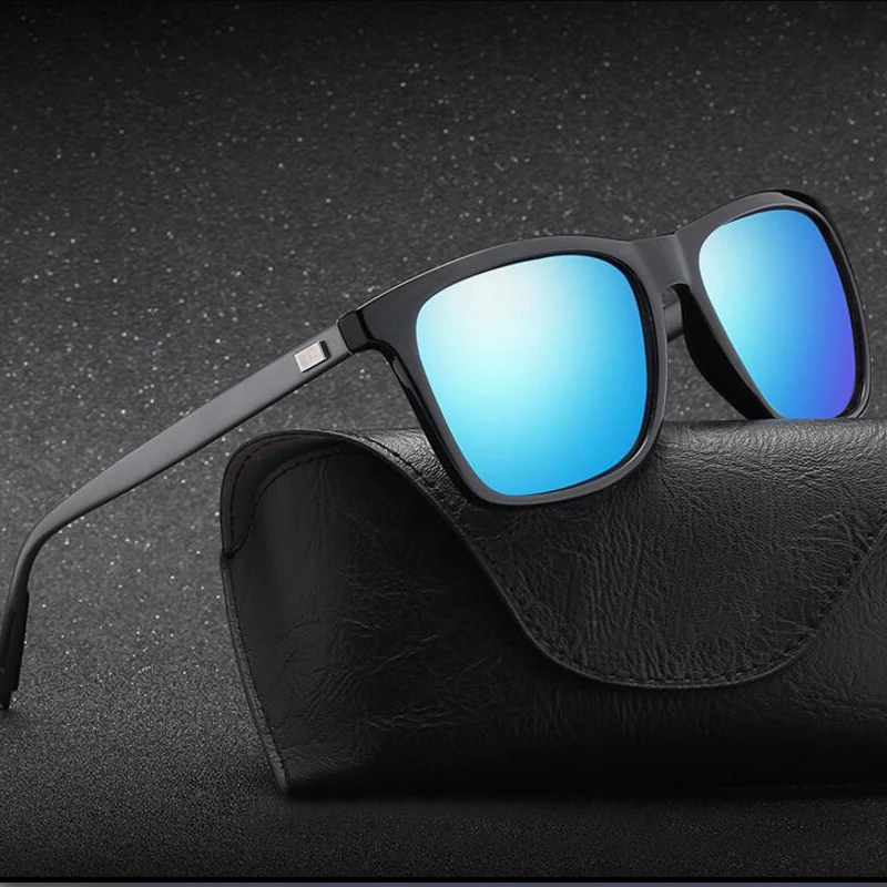 

Dokly Brand Classic Polarized sunglasses Men Driving Square Black Frame Eyewear Male Sun Glasses for men Oculos Gafas no box