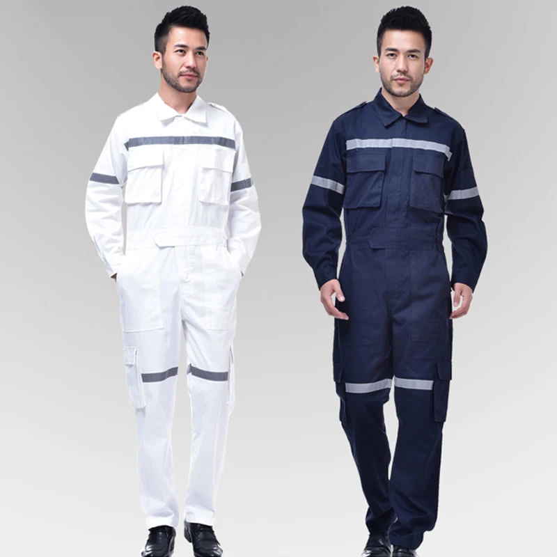 New Men's Work clothing Reflective Strip Coveralls Working Overalls