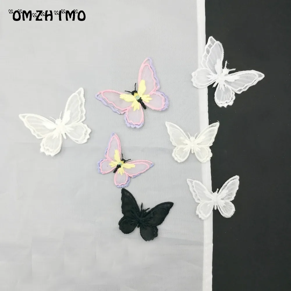 

7pcs/lot Applique Clothing Lace Patch Fabric Sticker Iron On Sew On Patch Craft Sewing Repair