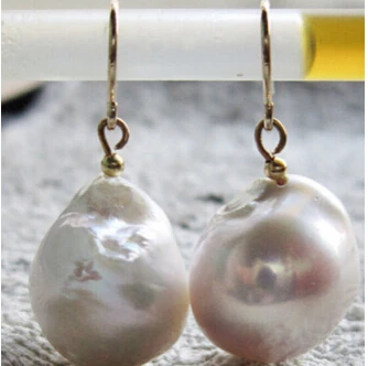 

White south sea Keishi Keshi Drip Baroque Pearl Earrings