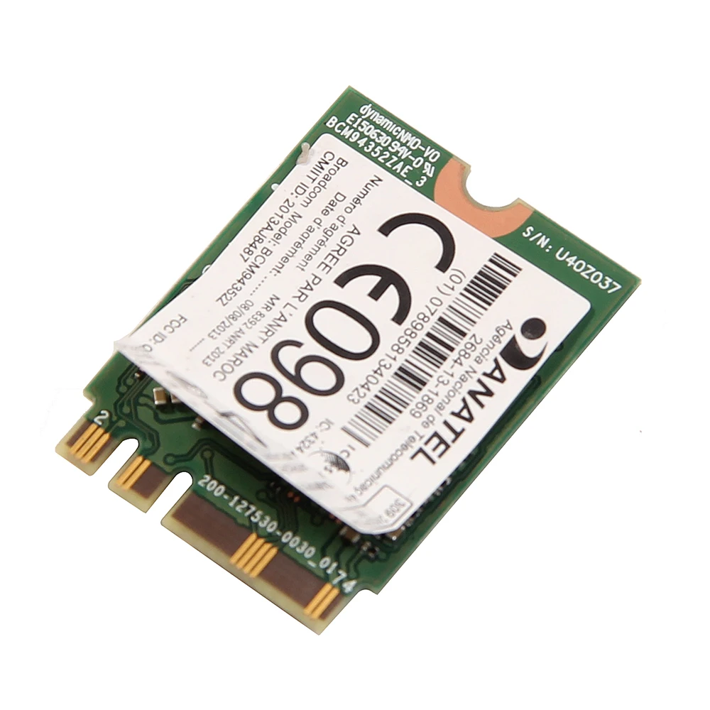 Inalámbrico AC1200 Broadcom BCM94352Z DW1560 867Mbps BT 4,0 802.11ac NGFF M.2 WiFi tarjeta WLAN para ventana portátil Mac Hackintosh OS - 4
