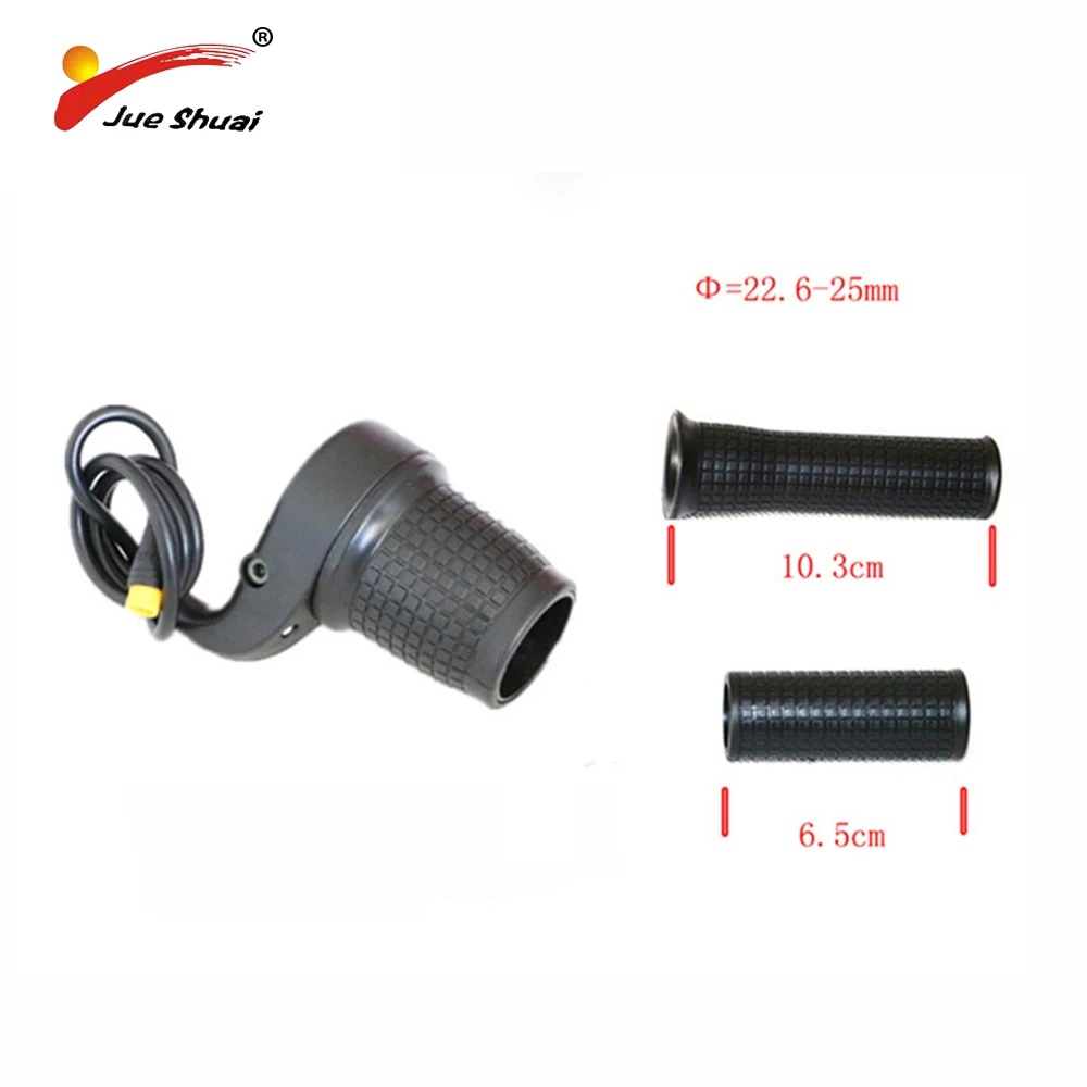 

Electric Bike Twist Throttle Ebike Grip Throttle With Two Different Connector E-bike Accelerator 36V Give Grip For Free