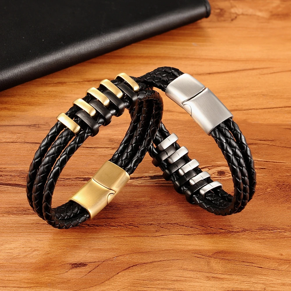 Boys Leather Bracelet - Two Lizards | Mimosura Jewellery for Kids