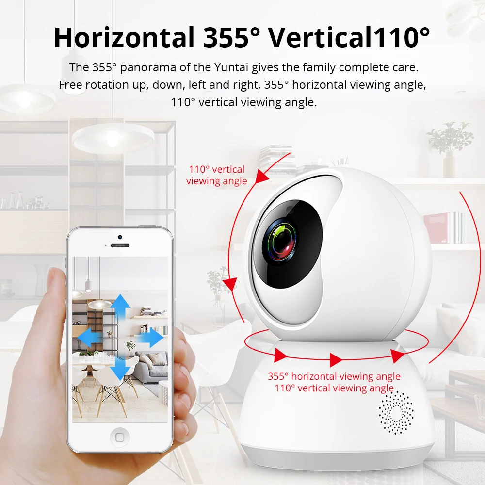  Tuya WiFi CCTV Camera 1080P Intercome Standard ONVIF Smart Home Security Alarm