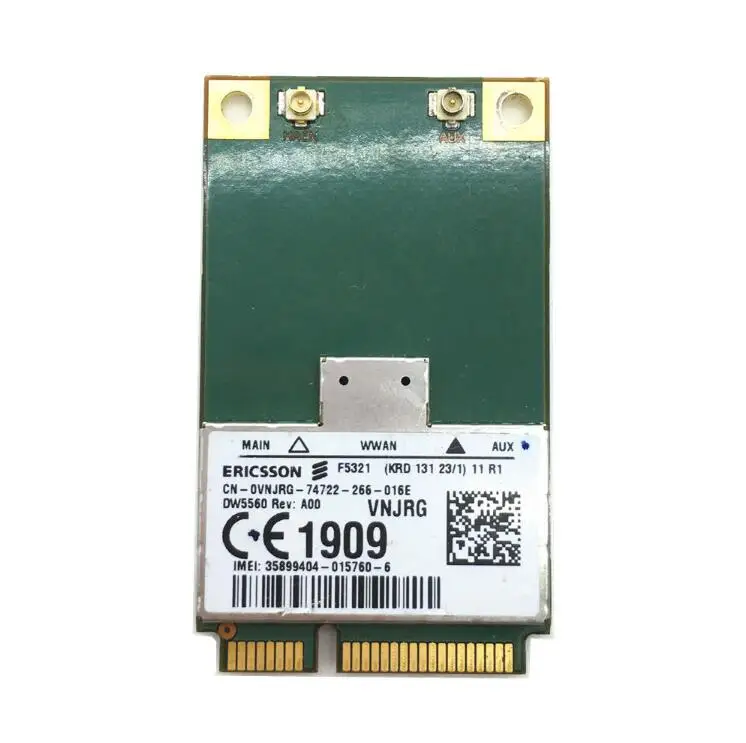 Подлинные Dell DW5560 N173 3g беспроводная карта CN-0VNJRG MINI PCI-E