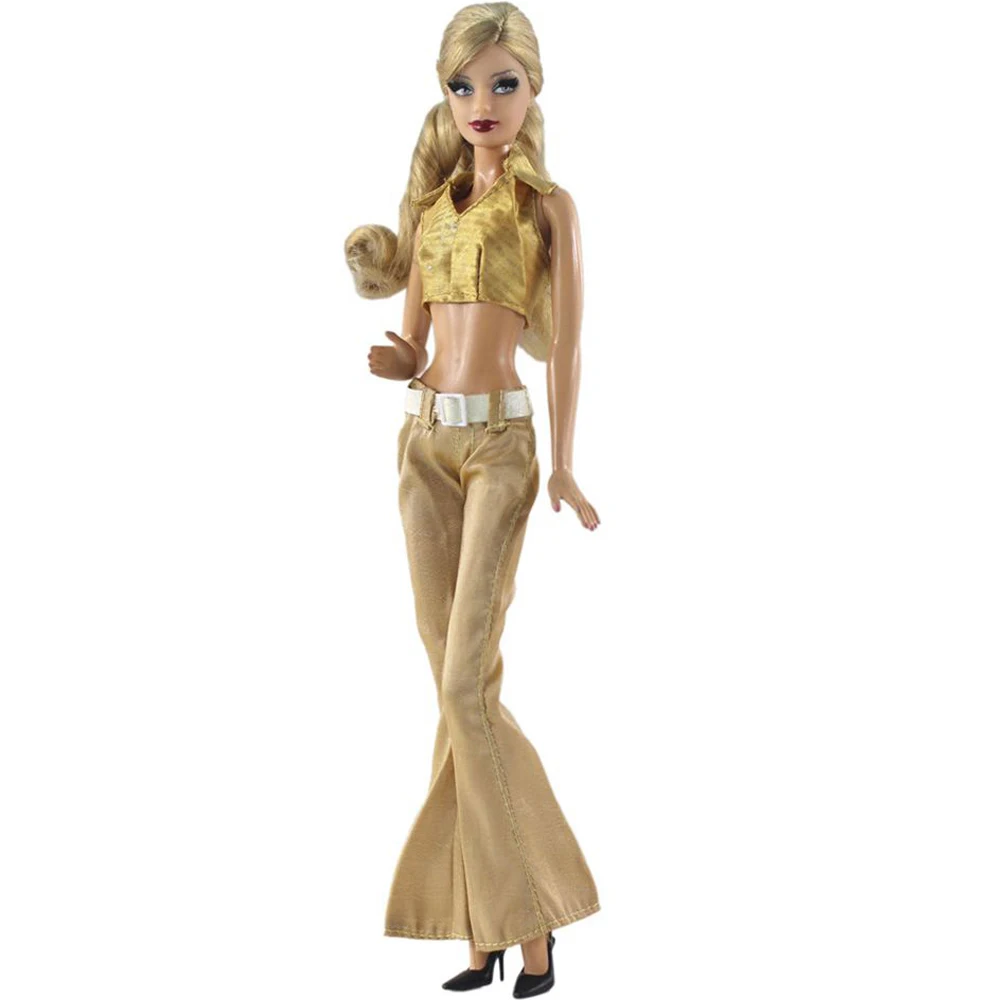 

NK 2019 Newest Doll Dress Beautiful Handmade Party ClothesTop Fashion Dress For Barbie Noble Doll Best Child Girls'Gift 091B