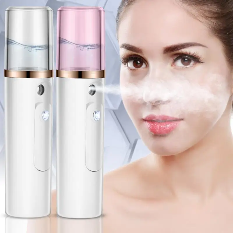 Nano Facial handy mist face Nano sprayer Atomization Cold Mister USB Power Supply Deep Cleaning