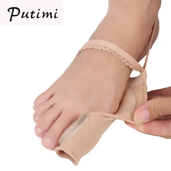 Putimi 2Pcs Silicone Orthopedic Hallux Valgus Corrector for Big Toe Separator Belt Foot Care Orthotics Thumb Bunion Corrector