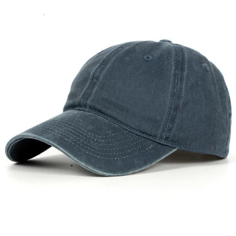 

Lake blue Turquoise solid baseball cap hat Denim Jean hat leisure cap spring outdoor sun hat men women do old style water wash