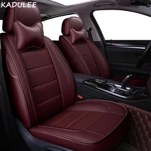 KADULEE пользовательские кожаные чехлы для сидений автомобиля набор для Volvo S60L V40 V60 S60 XC60 XC90 XC60 C70 s80 s40 авто аксессуары автомобиль-Стайлинг