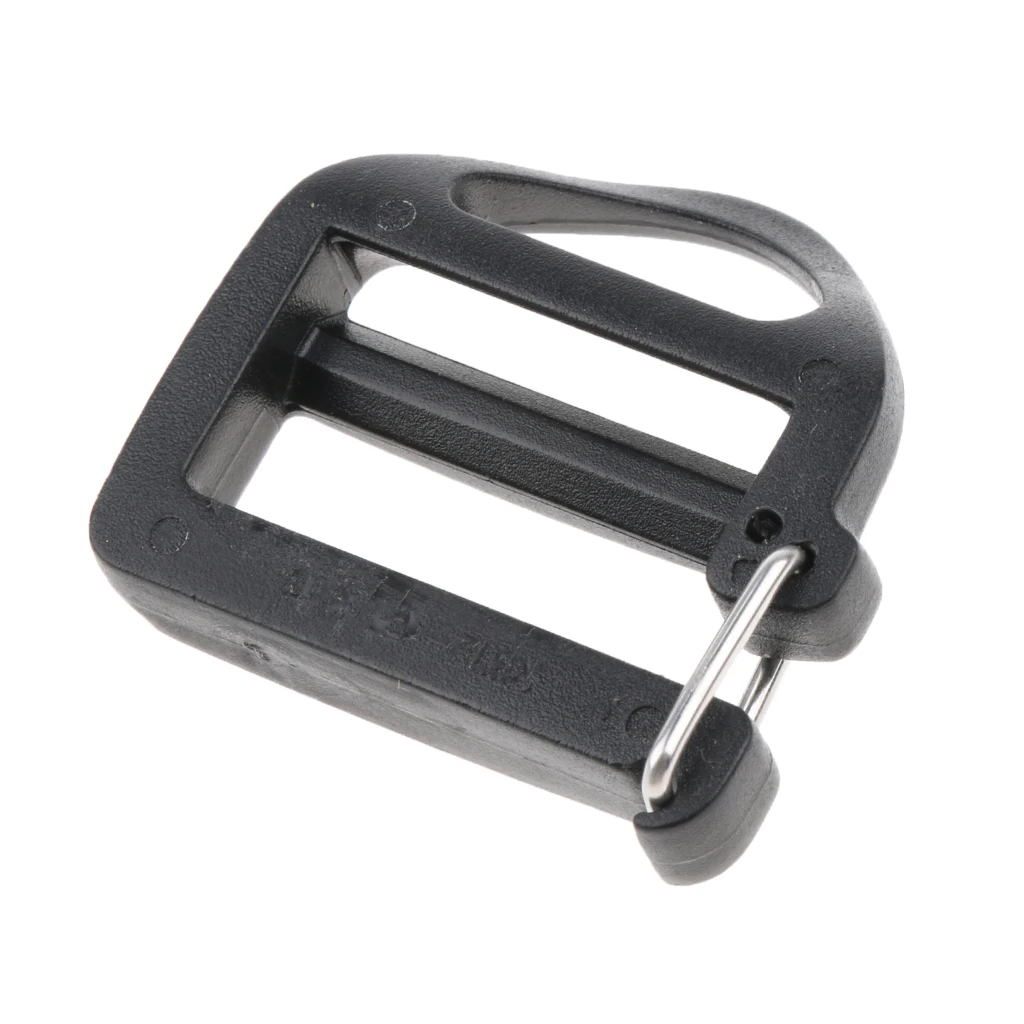 5pcs Plastic Buckles 1 Inch Flat Slider Fasteners for Webbing Strap Collars Belt Harness Backpack Clip Holder Hanger Accessories