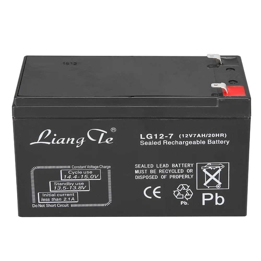 LiangTe аккумуляторы 12V7ah свинцово-кислотный аккумулятор. в основном для светодиодный фонарик настольная лампа освещения