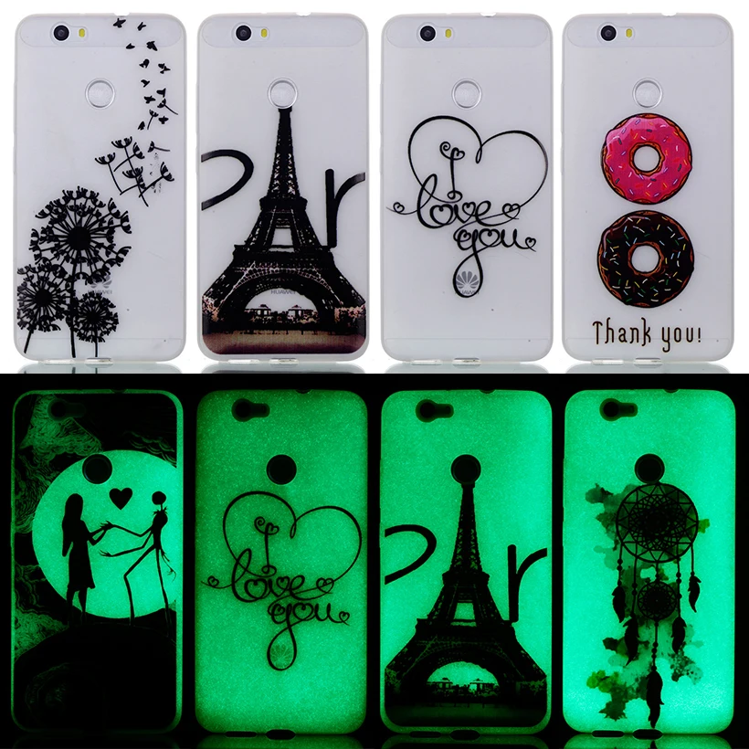 

AKABEILA Luminous Soft TPU Covers For Huawei Nova CAN-L12 CAN-L11 CAN-L01 CAN-L02 CAN-L03 CAN-L13 CAZ-AL10 Cases Housing Bags