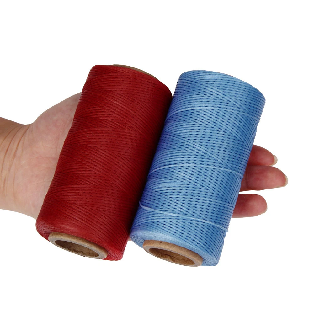 284YARDS 1MM 150D WAXED THREAD STRING CORD FOR LEATHER STITCHING DIY LEATHERWARE 