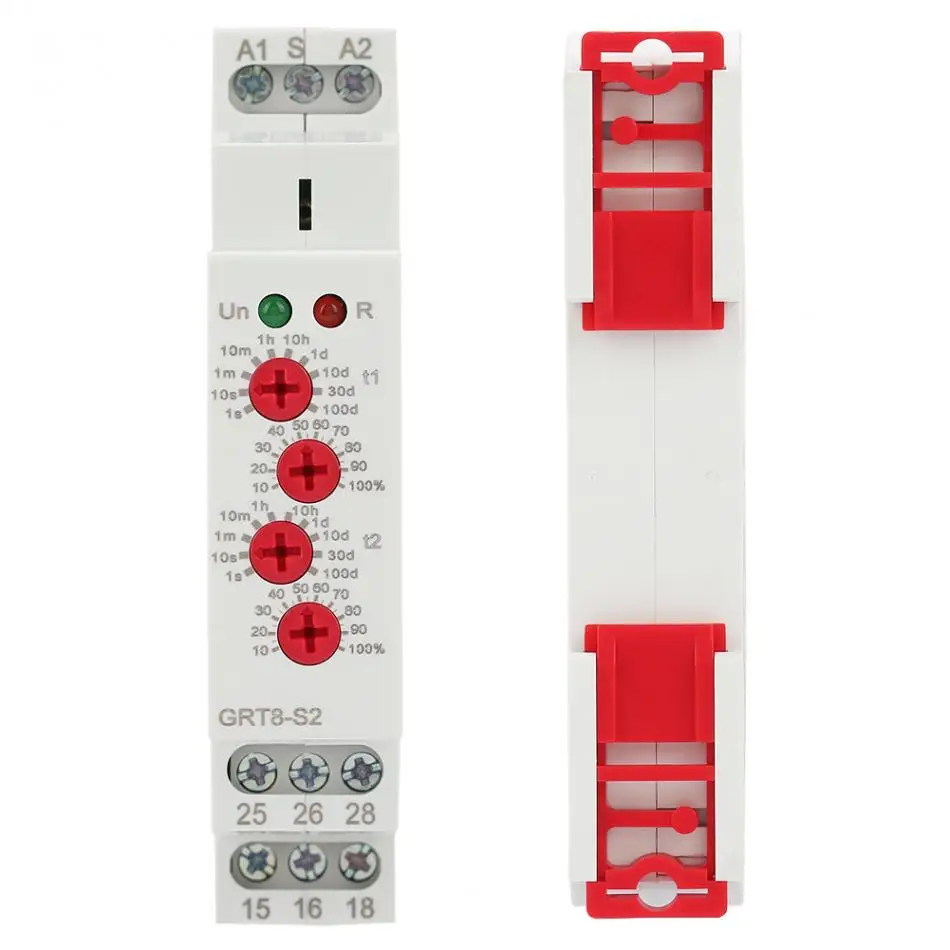 Relais de minuterie de cycle GRT8-S 2 Mini minuterie de cycle asym/étrique ON//OFF R/ép/étition du temps de cycle Relais AC 220V