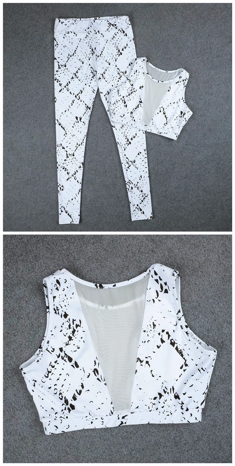 UMLIFE Yoga Clothing Two Piece Set Woman White Sport Fitness Jogging Suits For Womens Gym Yoga Clothes conjunto deportivo mujer (3)
