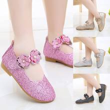 LONSANT Toddler Girls Shoes Kids Fashion Baby Girls Bowknot Flower Bling Sequins Princess Shoes For Children Little Girls Shoes