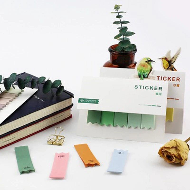 1 шт. наклейки книжки с градиентом|office supplies|note stickerstickers office |