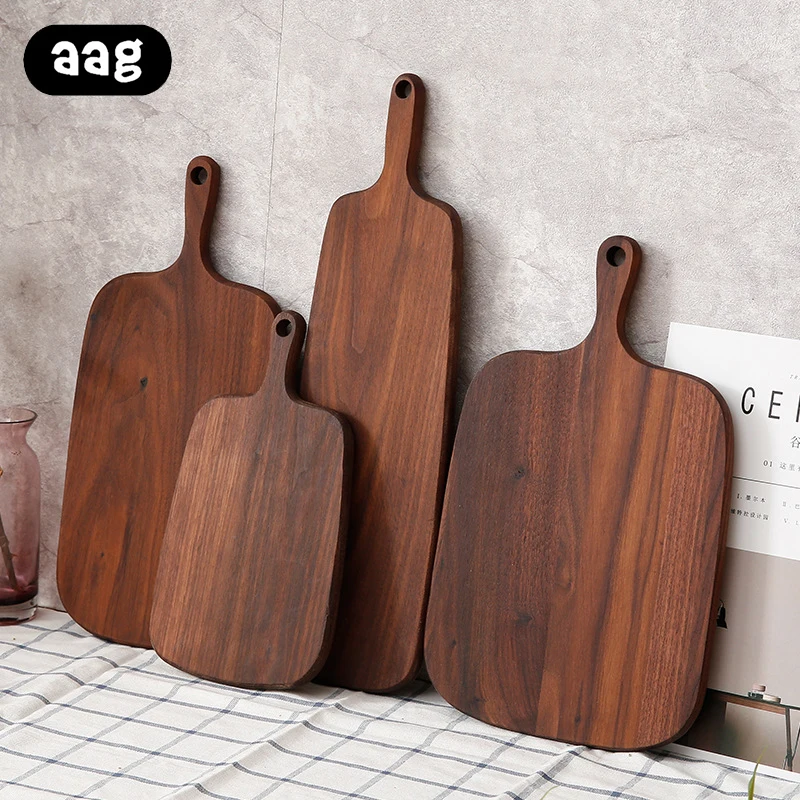 

Black Walnut Wood Cutting Board Rectangle wooden Pizza Sushi Bread Chopping Boards blocks Steak Tray Food Plate Kitchen Tools