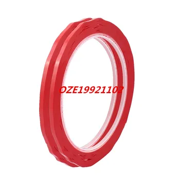 

2Pcs 3mm Width Single Sided Strong Self Adhesive Mylar Tape 50M Length Red