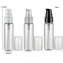 50x30 мл прозрачный пластиковый лосьонный насос бутылка 1 унций прозрачный контейнер косметический упаковочный косметический контейнер