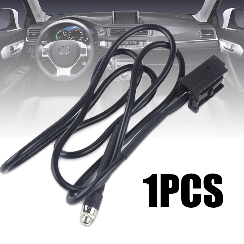 Black 3.5mm AUX Audio Input CD Interface Adapter Cable for Ford Fiesta Focus Mondeo