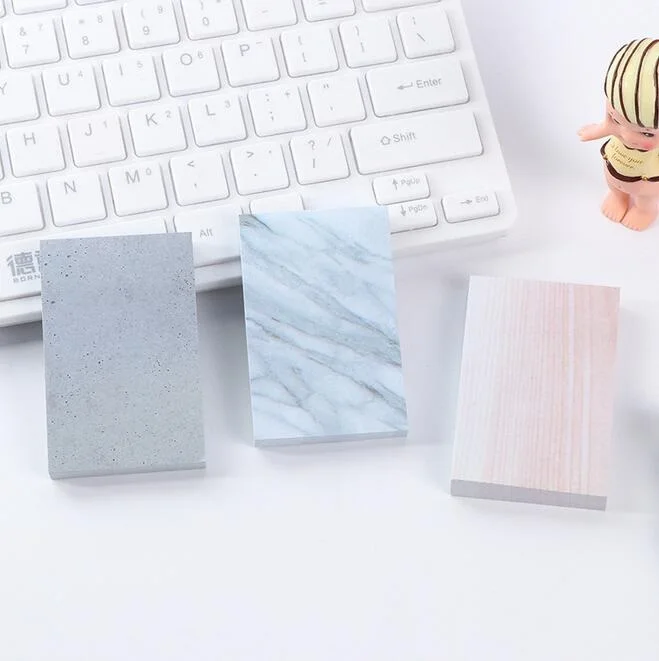 12 упаковок/партия 45*71 мм Новинка винтажный дизайн Marbling удобный блокнот для