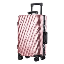 Мода стиль сумки на колёсиках для мужчин Спиннер ручной клади Женская чемодан на колесиках для путешествий 20/24/26 дюймов