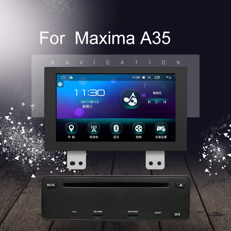 Sale Android 6.0 Quad core 1024*600 Car Dvd Player  for nissan maxima A35 2009-2014 radio GPS Stereo  BT WIFI mirrorlink multimedia 3
