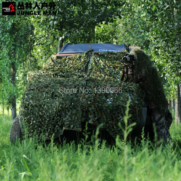 

4x4m Car Drop netting Military Camouflage Net jungle camouflage neting Woodlands Leaves for Military Hunting Camping free ship