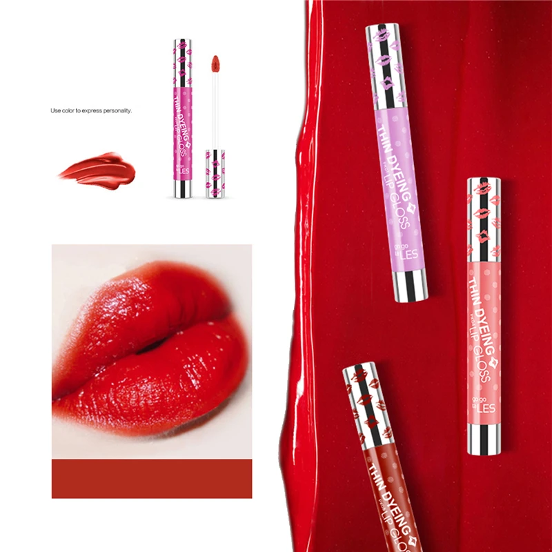 Lip Gloss Tint Long Lasting Lip Gloss Waterproof Makeup Matte Tint Lip