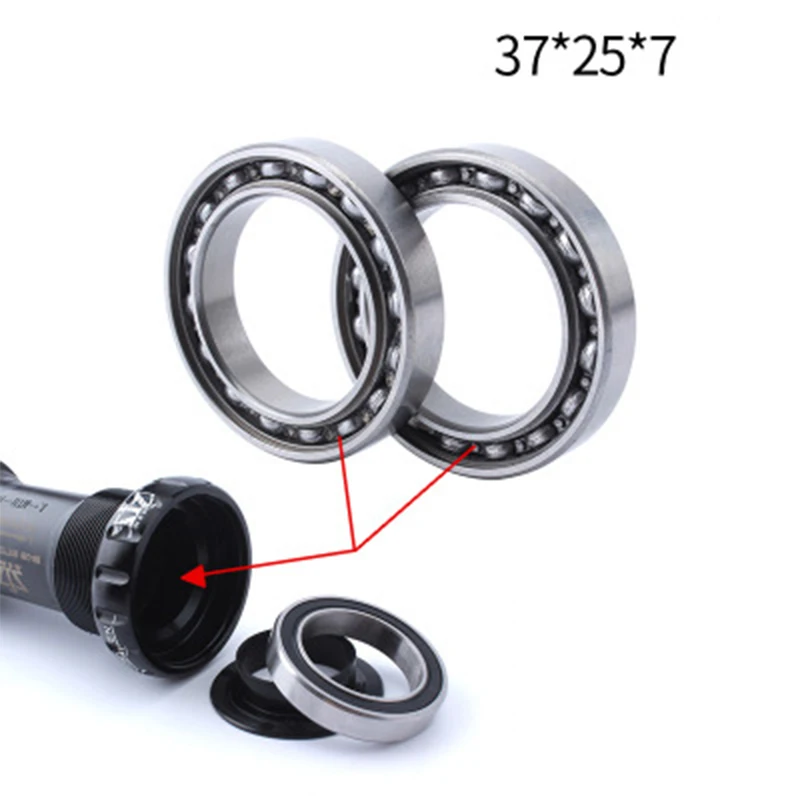 

37*25*7mm Bicycle Bearing Stainless Steel Thread Press Bottom Bracket Bearing MTB Road Bike Fixed Gear Parts