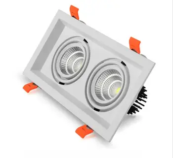 

1pcs Super Bright square Dimmable Led Wa ll lamp downlight COB Ceiling Spot Light 20w ceiling recessed Lights Indoor Lighting