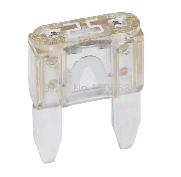 

100 piece 25 Amp Fast Acting Mini-Fuse Small Size Blade Fuse