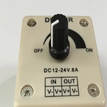 

rotating way manual dimmer led 24v 12v led dimmer 12v led dimmer 24v 8A free shipping