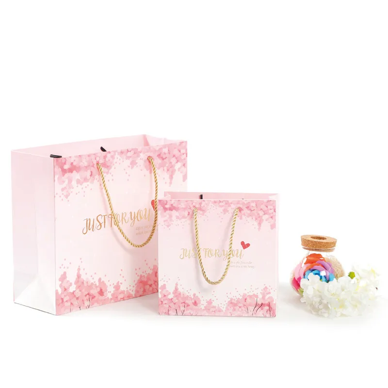 

20PCS/LOT 3 Size Kraft Paper Gift bag With Handle Festival Jewelry Bags Wedding Birthday Party Gift Package Wrapping Supplies