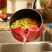 Большой размер креативный анти-разлив силиконовый слип для супа носик Воронка для кастрюль сковородки и чаши и баночки кухонный гаджет инструмент