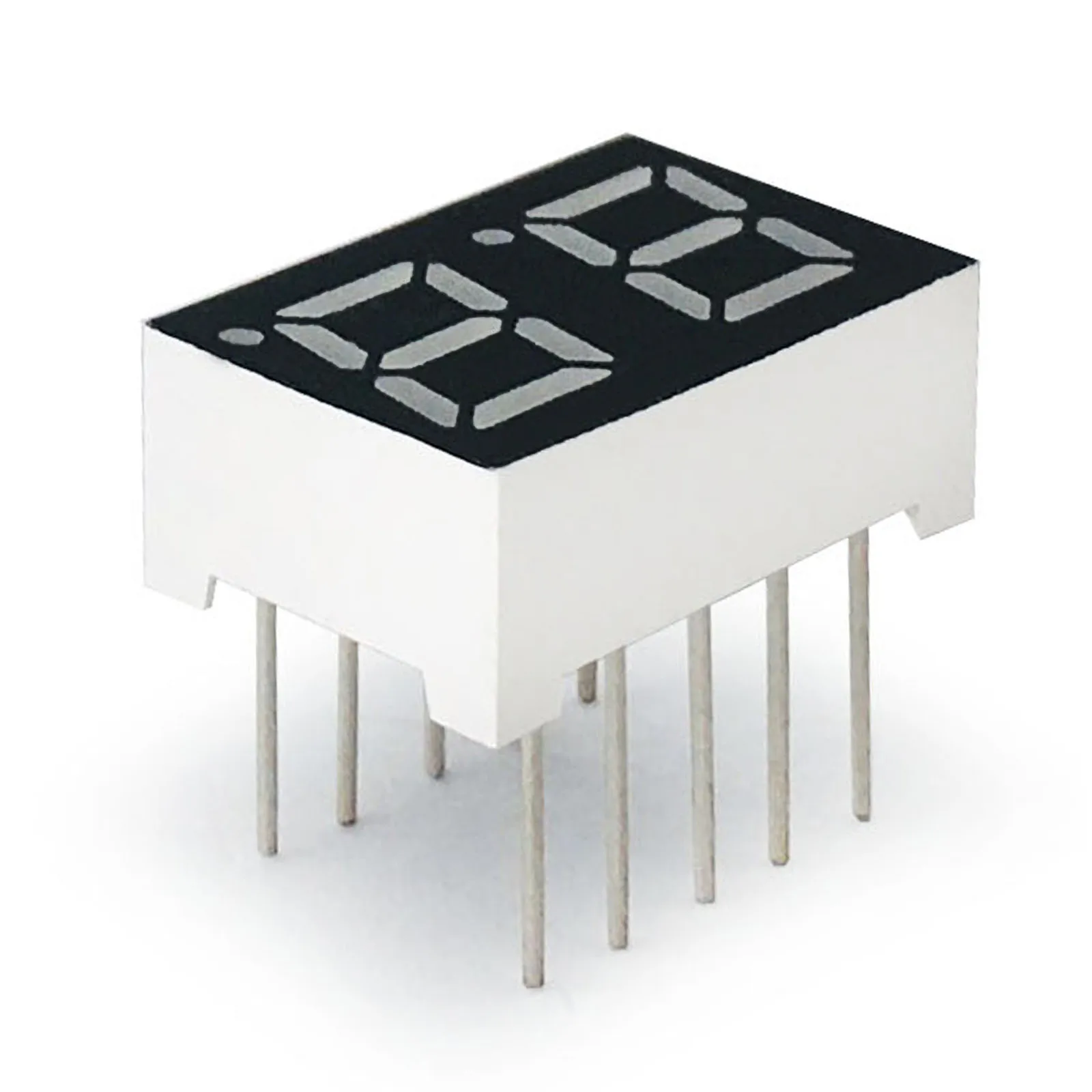 

MCIGICM 20pcs 7 segment Common Anode 2 Bit digital Tube 0.28" 0.28in. Red LED Display 7 segmentos LED Digital tube