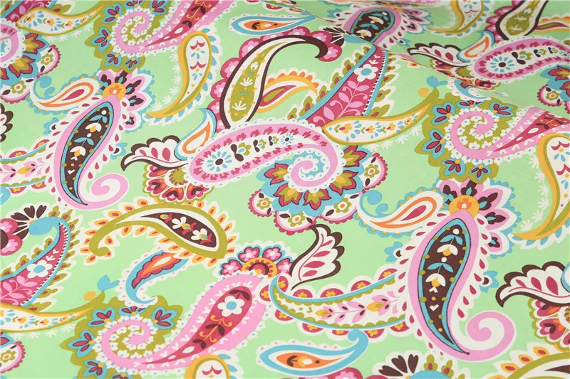 2 шт. 50*150 зеленый маленький цветок хлопок Лоскутная Ткань ручная стеганая ткань для шитья одежды подушка материал