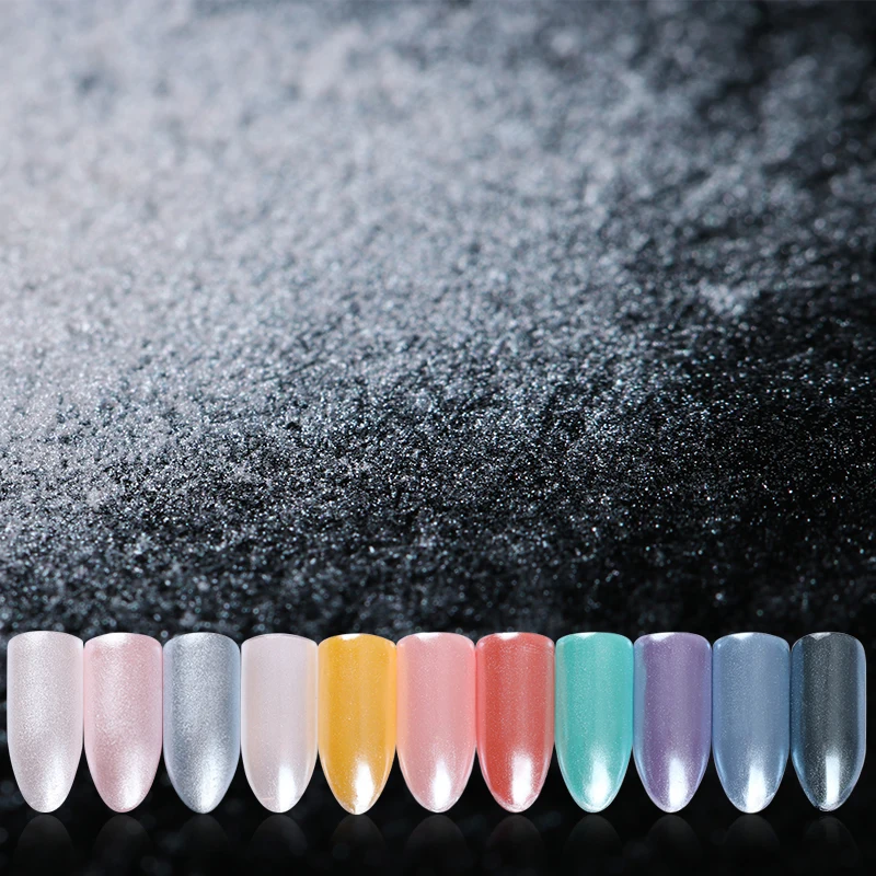Diy Unboring Nude Nails W Holo Powder, Multi