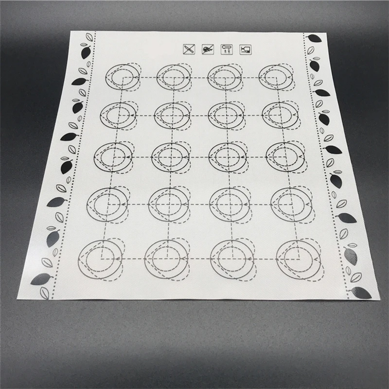 Aomily Силиконовые Тесто Мат Формы для выпечки 29*26 см Макарон 20 круги противень кассетного коврик для выпечки духовка, макароны инструмент подкладка для торта