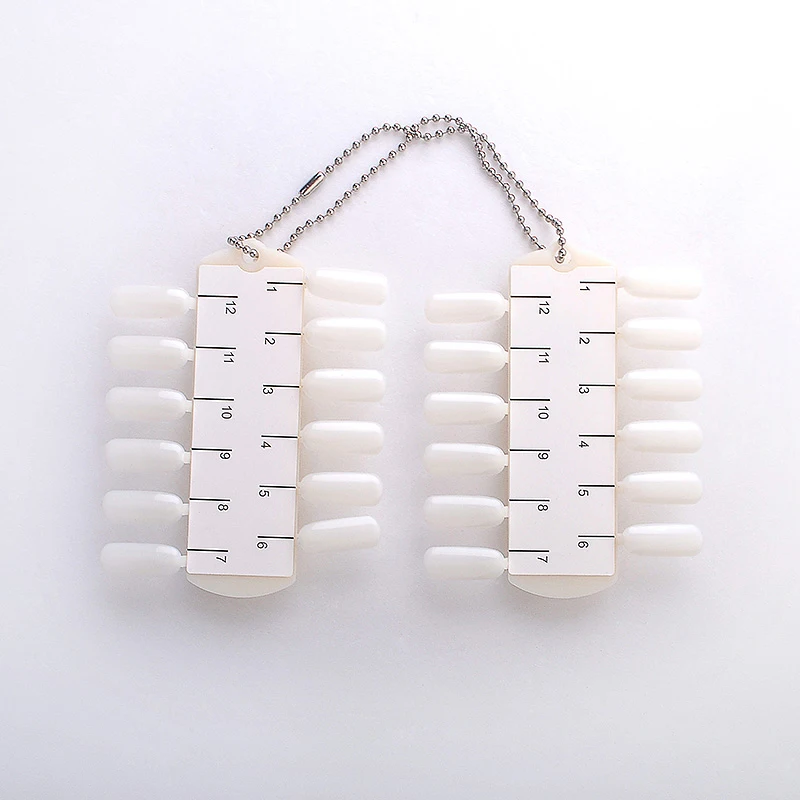 24 Acrylic False Tips for Nail Polish Display Manicure Practice Fingers Nail Art Polish Display