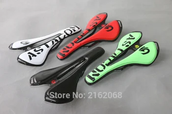 

New arrival hollow out Mountain&MTB&Road bike full carbon fibre bicycle front seat mat saddle with PU leather 4 colors Free ship