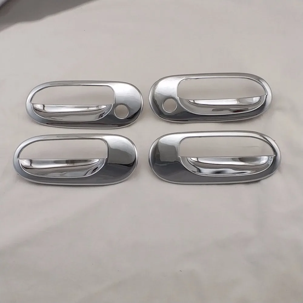 4 шт. Abs хромированные дверные ручки чаши крышки отделка для sunny Sentra 180 2002 автомобильные аксессуары