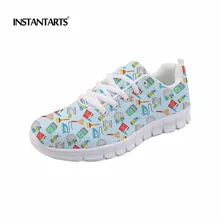 INSTANTARTS/модная летняя повседневная обувь на плоской подошве; Новое поступление года; женские кроссовки из дышащей сетки; tenis feminino