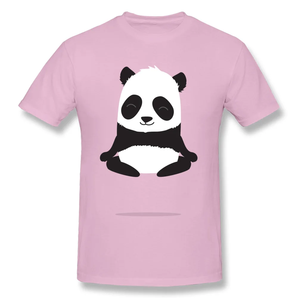 Short Sleeve Tees O-Neck 100% Cotton Men Tshirts Levitating panda Fashionable Clothing Shirt 2018 New Fashion Top Quality Levitating panda pink