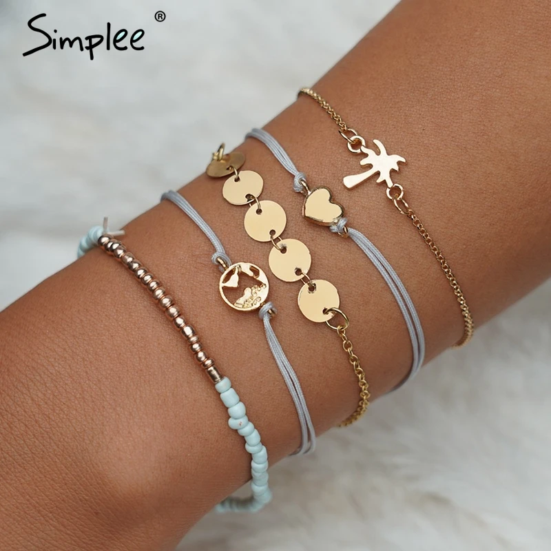 

Simplee Multilayer wrap bracelet women accessories Beading sequined vintage jewelry Ladies Party club clothing jewelry bracelets