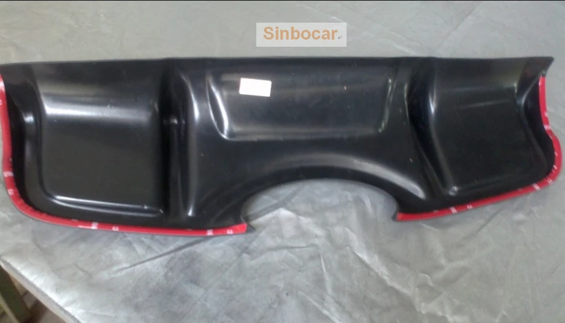 ABS пластмассовый задний бампер-порог защитная пластина Накладка для peugeot 206 peugeot 206CC 2006- Накладка заднего бампера